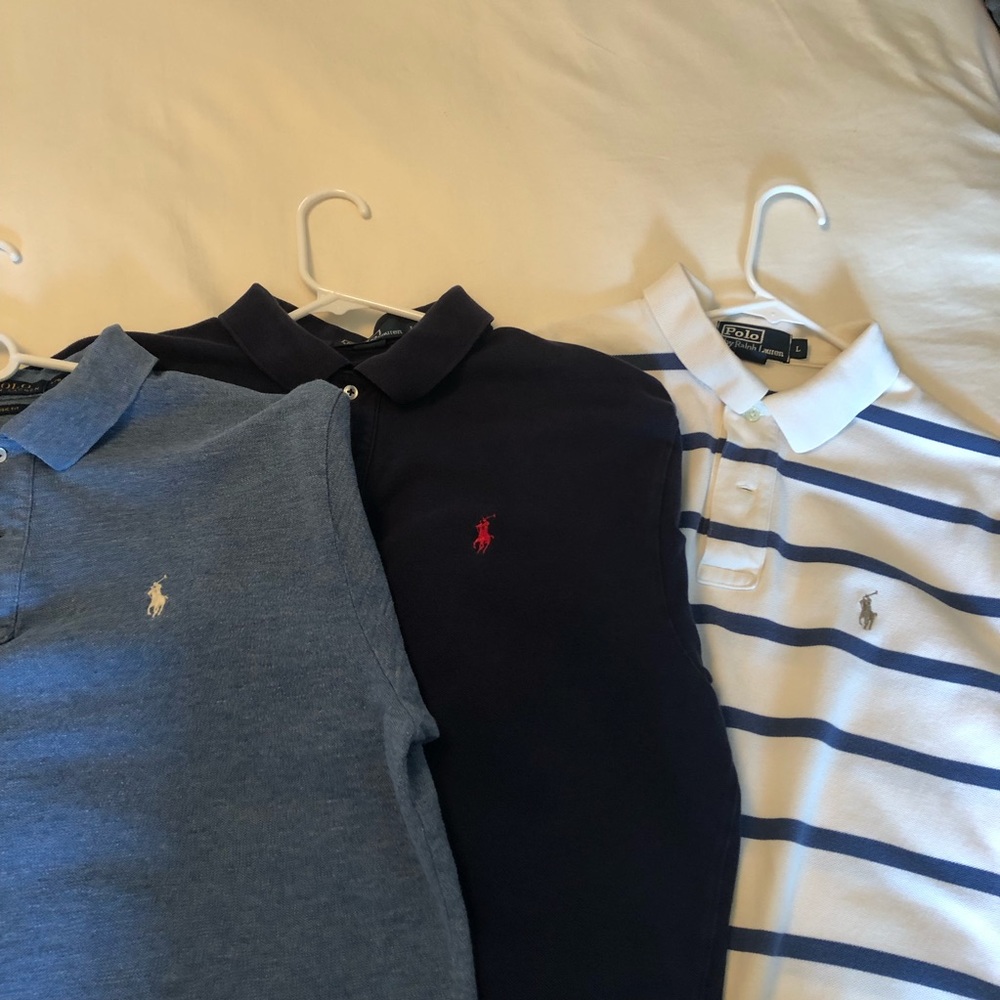 Set of 3 POLO RALPH LAUREN collared shirts - Picture 1 of 7